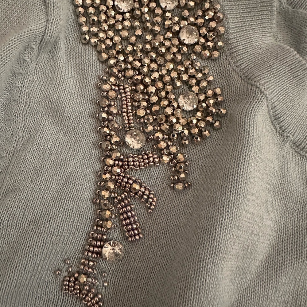 Halogen Beaded Shoulders embelilished Seafoam green Medium - Picture 6 of 8